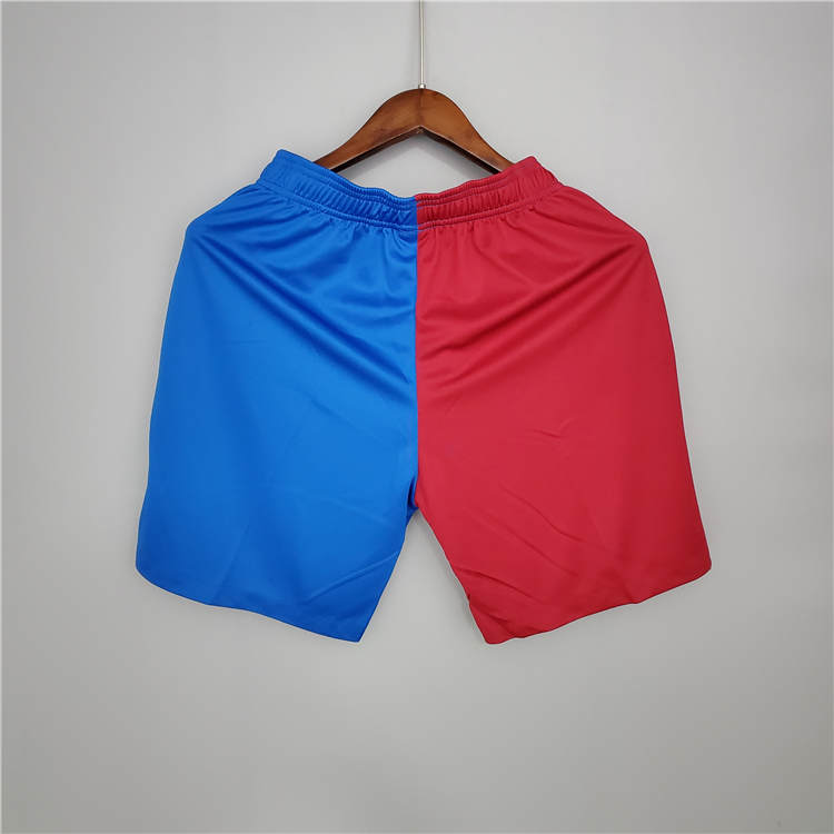 Barcelona 21-22 Blue&Red Soccer Shorts - Click Image to Close